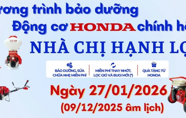 Chương trình bảo dưỡng lưu động Service caravan 2026