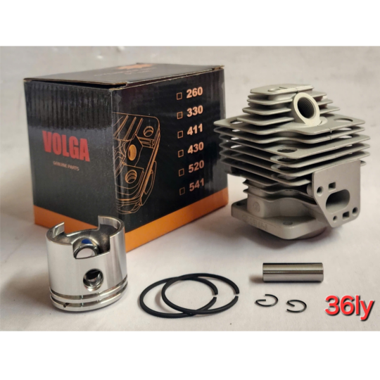 AH415 - Nòng + piston + bạc + ắc + phe 36ly (hộp Volga)