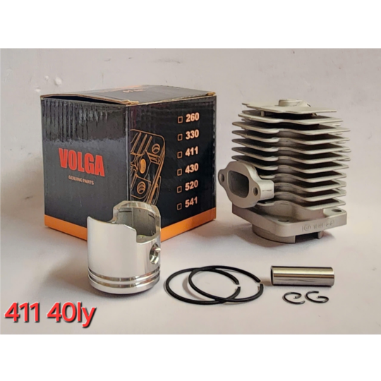 AH415 - Nòng + piston + bạc + ắc + phe 411 (hộp Volga)