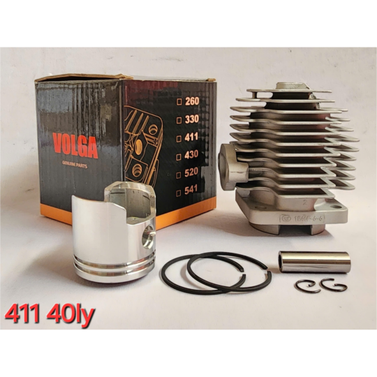 AH415 - Nòng + piston + bạc + ắc + phe 411 (hộp Volga)
