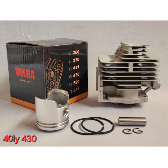 AH415 - Nòng + piston + bạc + ắc + phe 40ly (hộp Volga)