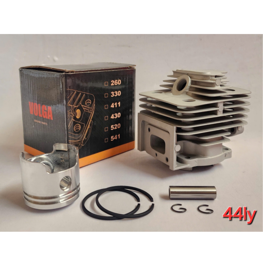 AH415 - Nòng + piston + bạc + ắc + phe 44ly (hộp Volga)