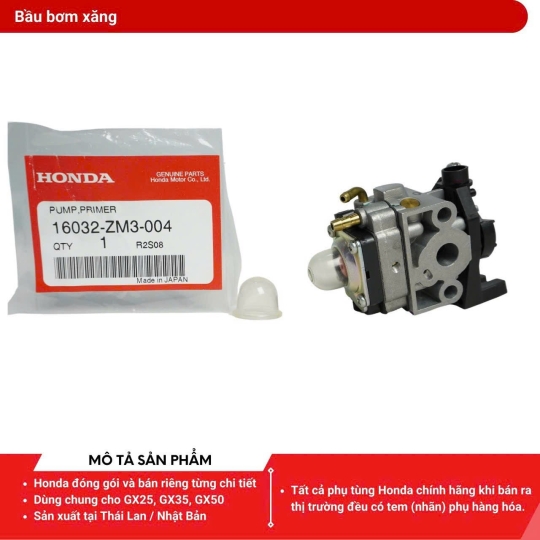 Bầu bơm xăng GX25, GX35 - Phụ tùng zin Honda