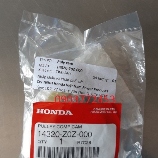 Puly cam GX25, GX35 - Phụ tùng zin Honda