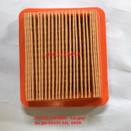 (17211-Z3F-000) - Lõi giấy lọc gió SJ2, GX50 - Phụ tùng zin Honda