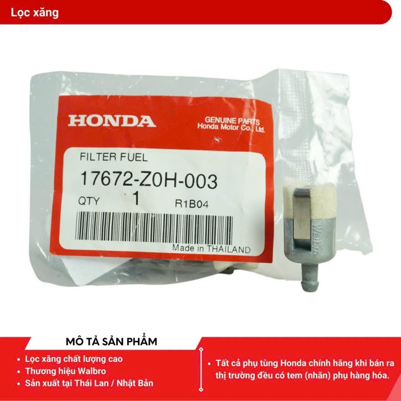 (17672-Z0H-003) - Lọc xăng GX25, GX35 - Phụ tùng zin Honda