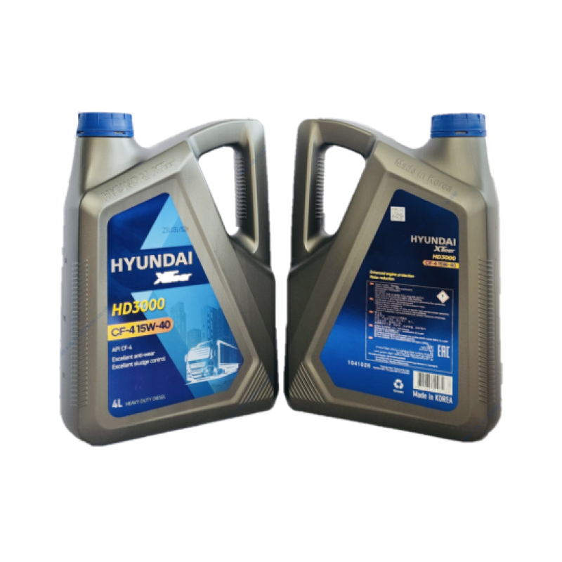 Nhớt 4.0L 4T - Hyundai HD3000 (1T=4 chai)