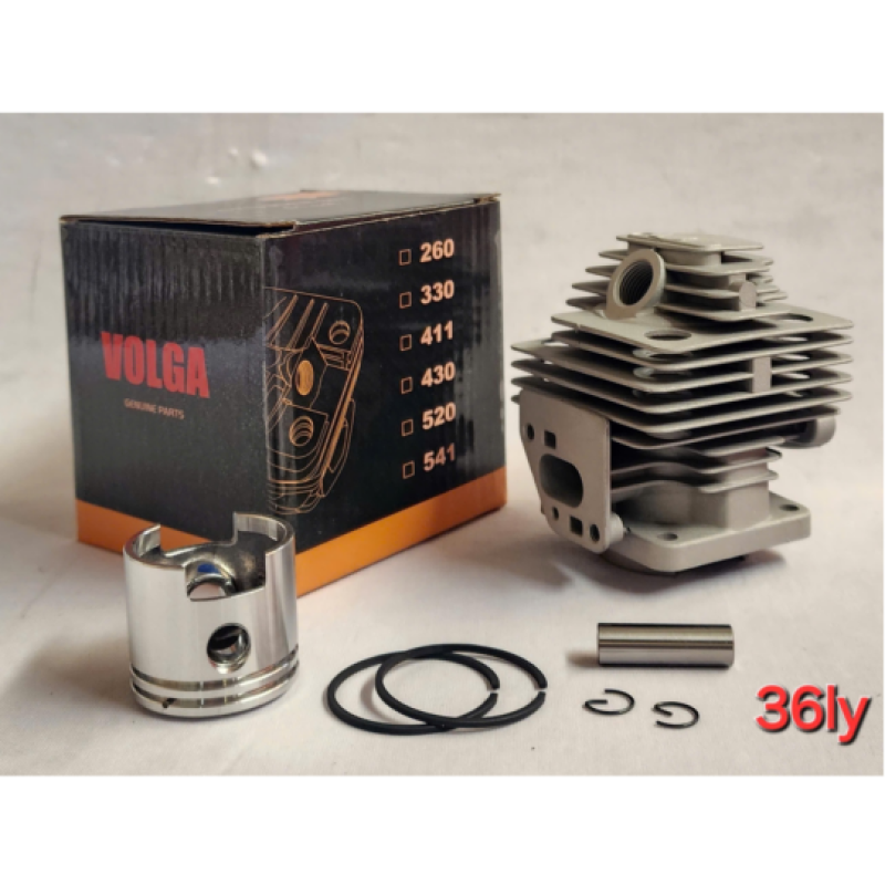 AH415 - Nòng + piston + bạc + ắc + phe 36ly (hộp Volga)