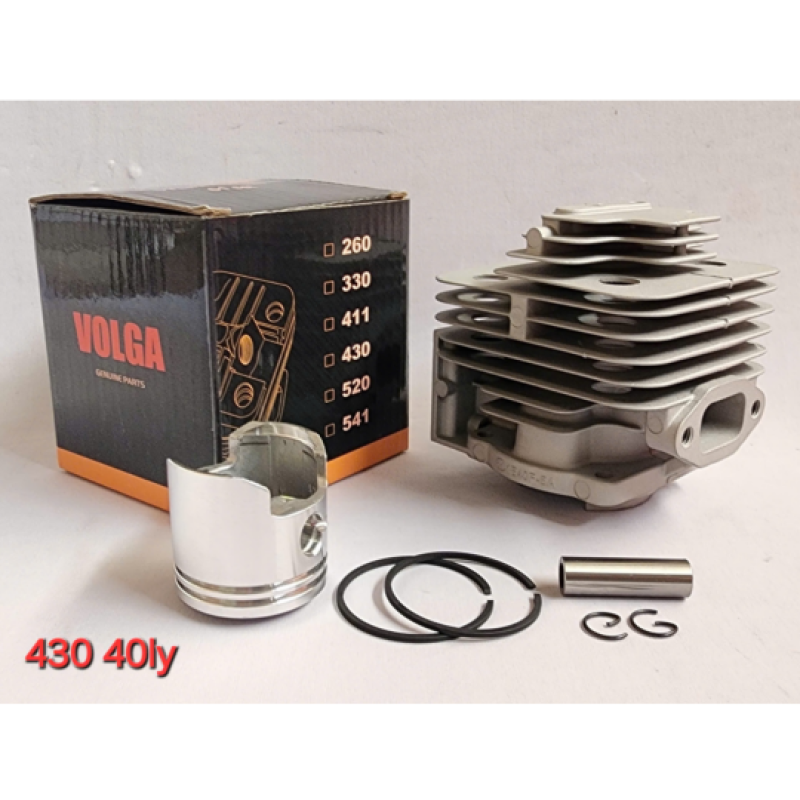 AH415 - Nòng + piston + bạc + ắc + phe 40ly (hộp Volga)