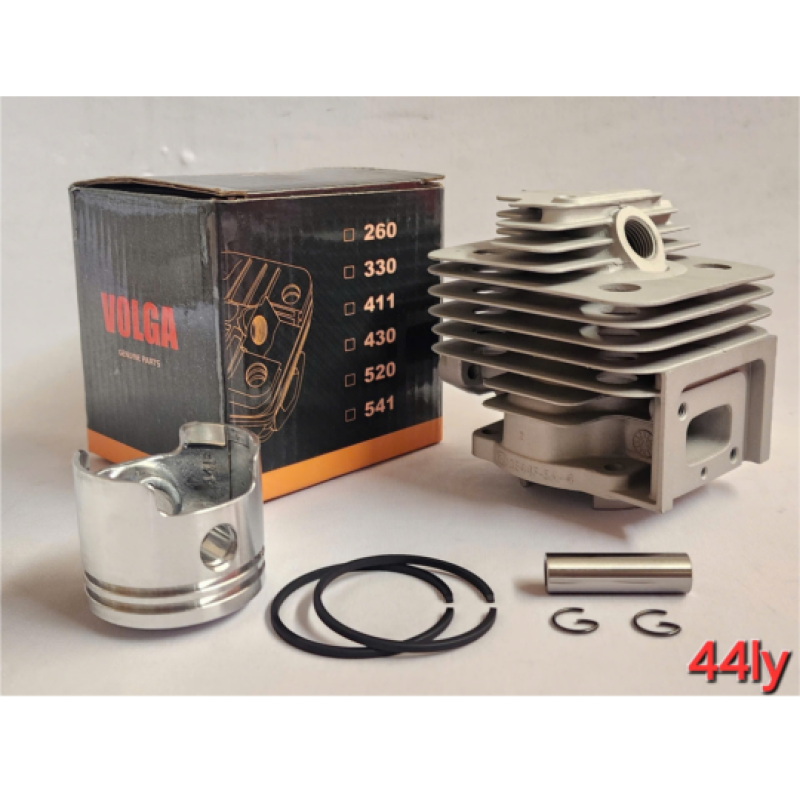 AH415 - Nòng + piston + bạc + ắc + phe 44ly (hộp Volga)